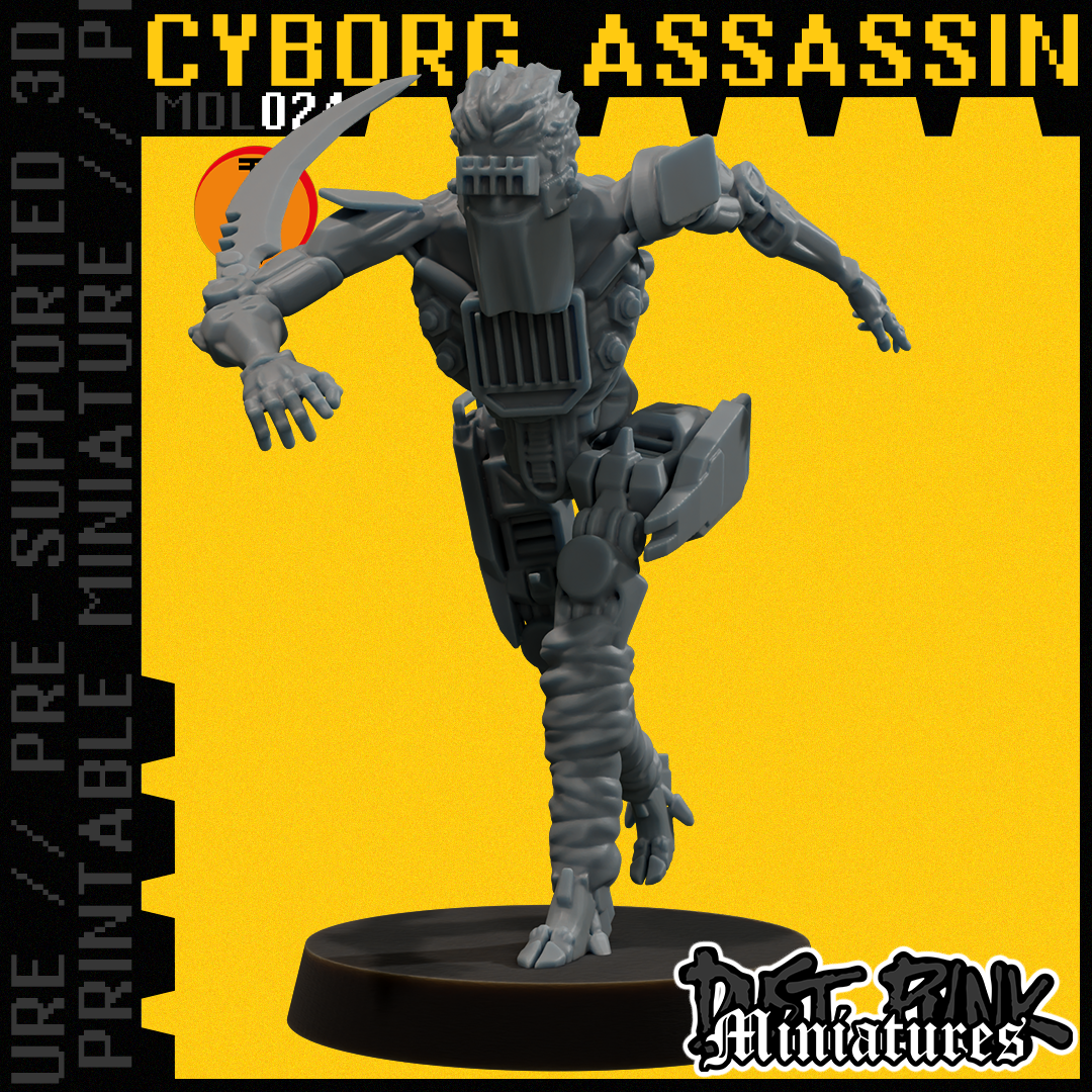 MDL024 CYBORG ASSASSIN [PRE-SUPPORTED]